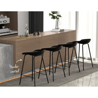 4x Bar Stools Kitchen Counter Stools Metal Furniture Kings Warehouse 