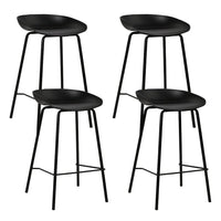 4x Bar Stools Kitchen Counter Stools Metal Furniture Kings Warehouse 