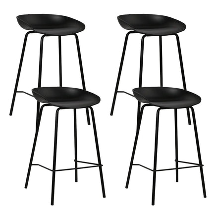 4x Bar Stools Kitchen Counter Stools Metal Furniture Kings Warehouse 