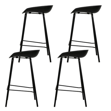 4x Bar Stools Kitchen Counter Stools Metal Furniture Kings Warehouse 
