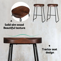 4x Bar Stools Tractor Seat 65cm Furniture Kings Warehouse 