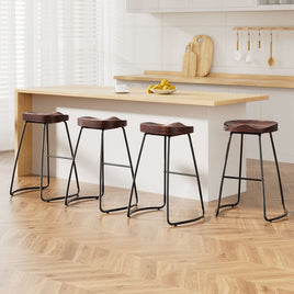 4x Bar Stools Tractor Seat 65cm Furniture Kings Warehouse 