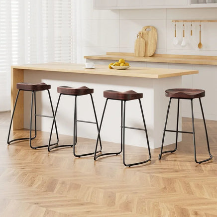 4x Bar Stools Tractor Seat 65cm Furniture Kings Warehouse 