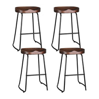 4x Bar Stools Tractor Seat 65cm Furniture Kings Warehouse 