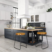 4x Bar Stools Tractor Seat 65cm Wooden Furniture Kings Warehouse 