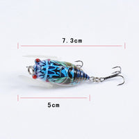 4x Popper Poppers 5cm Fishing Lure Lures Surface Tackle Fresh Saltwater Kings Warehouse 