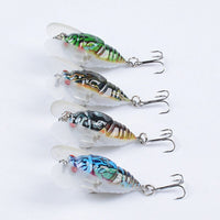 4x Popper Poppers 5cm Fishing Lure Lures Surface Tackle Fresh Saltwater Kings Warehouse 