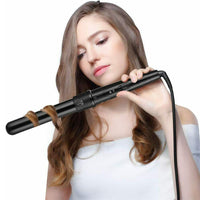 5 in 1 Hair Curler Wand Set Ceramic Styling Curling Iron Roller Barrel LED+Glove Kings Warehouse 