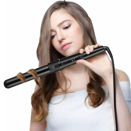 5 in 1 Hair Curler Wand Set Ceramic Styling Curling Iron Roller Barrel LED+Glove Kings Warehouse 