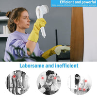 5 In 1 Handheld Electric Cleaning Brush Power Scrubber Cordless USB Rechargeable Kings Warehouse 