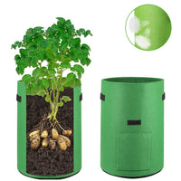 5-Pack 10 Gallons Plant Grow Bag Potato Container Pots with Handles Garden Planter Kings Warehouse 