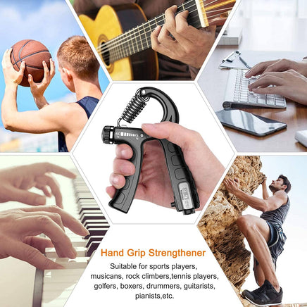5 Pack Adjustable Resistance Hand Gripper Exerciser Workout Kit Kings Warehouse 