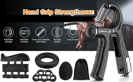 5 Pack Adjustable Resistance Hand Gripper Exerciser Workout Kit Kings Warehouse 