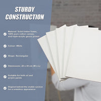 5 pack of 20x30cm Artist Blank Stretched Canvas Canvases Art Large White Range Oil Acrylic Wood Baby & Kids Kings Warehouse 