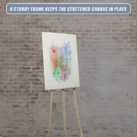 5 pack of 20x30cm Artist Blank Stretched Canvas Canvases Art Large White Range Oil Acrylic Wood Baby & Kids Kings Warehouse 