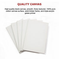 5 pack of 20x30cm Artist Blank Stretched Canvas Canvases Art Large White Range Oil Acrylic Wood Baby & Kids Kings Warehouse 