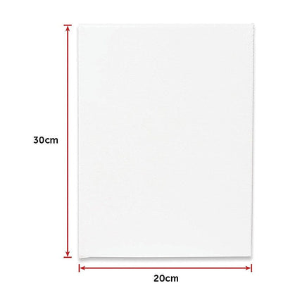 5 pack of 20x30cm Artist Blank Stretched Canvas Canvases Art Large White Range Oil Acrylic Wood Baby & Kids Kings Warehouse 