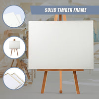 5 pack of 50x60cm Artist Blank Stretched Canvas Canvases Art Large White Range Oil Acrylic Wood Baby & Kids Kings Warehouse 