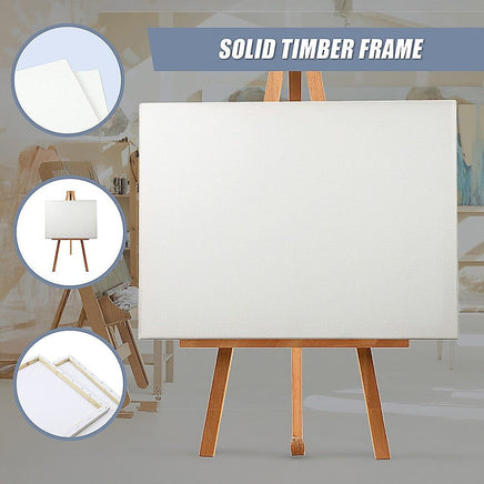 5 pack of 50x60cm Artist Blank Stretched Canvas Canvases Art Large White Range Oil Acrylic Wood Baby & Kids Kings Warehouse 