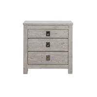 5 Pieces Bedroom Suite with Solid Acacia Wood Veneered Construction in Queen Size White Ash Colour Bed, Bedside Table , Tallboy & Dresser Furniture Kings Warehouse 