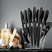 5-Star Chef 17PCS Kitchen Knife Set Stainless Steel Non-stick with Sharpener Home & Garden Kings Warehouse 