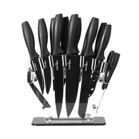 5-Star Chef 17PCS Kitchen Knife Set Stainless Steel Non-stick with Sharpener Kings Warehouse 