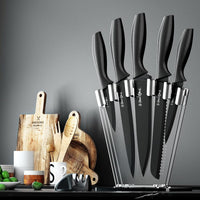 5-Star Chef 7PCS Kitchen Knife Set Stainless Steel Non-stick with Sharpener Home & Garden Kings Warehouse 