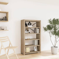 5-Tier Bookcase 80x30x140 cm Solid Wood Acacia