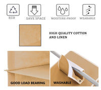 5 Tier Shelf Hanging Closet Organizer and Storage for Clothes (Beige) bedroom furniture Kings Warehouse 