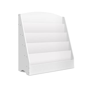 5 Tiers Kids Bookshelf Magazine Shelf Organiser Bookcase Display Rack White Baby & Kids Kings Warehouse 