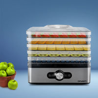 5 Trays Food Dehydrator Stainless Steel Tray Appliances Kings Warehouse 