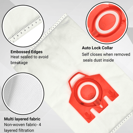 5 x Miele Vacuum Cleaner Bags, FJM Type Appliances Kings Warehouse 