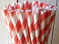 50 Pack Red White Drinking Straws Biodegradable Eco Paper Birthday Party Event Bistro Bar Cafe Take Away Kings Warehouse 