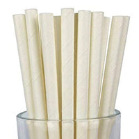 50 Pack White Drinking Straws Biodegradable Eco Paper Birthday Party Event Bistro Bar Cafe Take Away Kings Warehouse 