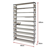 50 Pairs 10 Tiers Shoe Rack Furniture Kings Warehouse 