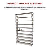 50 Pairs 10 Tiers Shoe Rack Furniture Kings Warehouse 