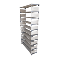 50 Pairs 10 Tiers Shoe Rack Furniture Kings Warehouse 