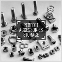 50-Piece Bin Wall Mounted Parts and Tool Storage Rack Organizer Rack for Workshop Tools Home & Garden Kings Warehouse 