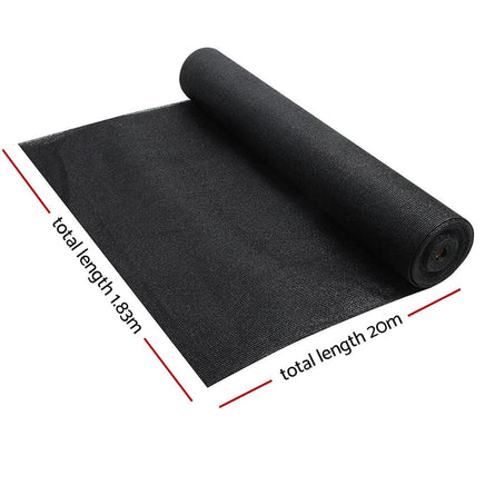50% Shade Cloth 1.83x20m Shade Cloth Sail Heavy Duty Shadecloth Garden Mesh Roll BK Home & Garden Kings Warehouse 