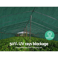 50% UV Sun Shade Cloth Shadecloth Sail Roll Mesh Garden Outdoor 3.66x30m Green End of Season Clearance Kings Warehouse 