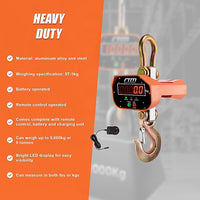 5000kg Electronic Crane Scales Industrial Hanging Digital Weight Tools Kings Warehouse 