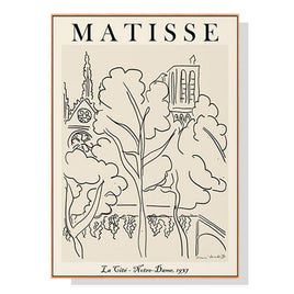 50cmx70cm Line Art By Henri Matisse Wood Frame Canvas Wall Art Kings Warehouse