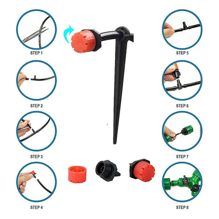 50M Hose Garden Irrigation System Plant Watering DIY Micro Drip Kits Tools Kings Warehouse 