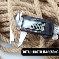 50m Sisal 10mm Rope Natural Twine Cord Thick Jute Hemp Manila Crafting Home Decor Kings Warehouse 