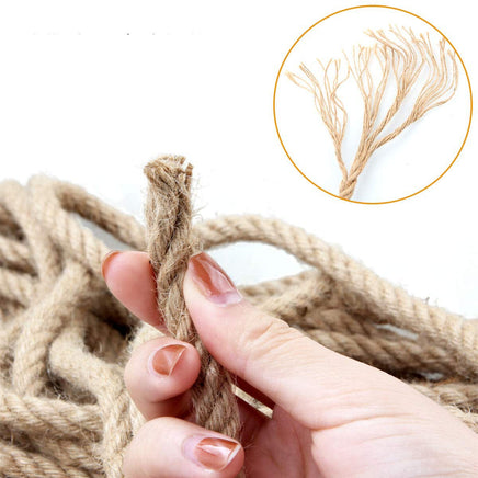 50m Sisal 10mm Rope Natural Twine Cord Thick Jute Hemp Manila Crafting Home Decor Kings Warehouse 