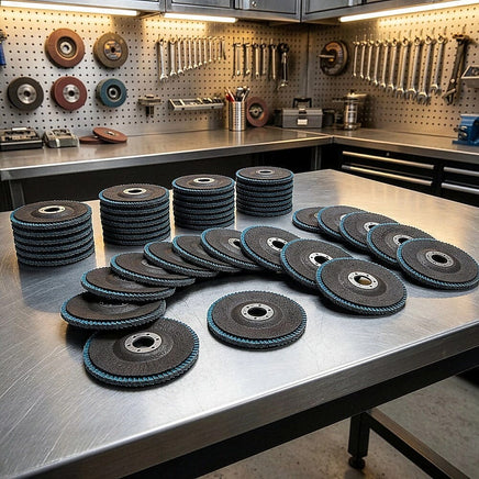 50x Pack Premium Zirconia Flap Disc Sanding Grinding 115mm 4.5" 40 Grit Tools Kings Warehouse 