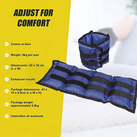 5kg Adjustable Ankle/Wrist Weight Straps Sports & Fitness Kings Warehouse 