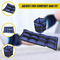 5kg Adjustable Ankle/Wrist Weight Straps Sports & Fitness Kings Warehouse 