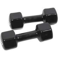5kg Dumbbells Pair PVC Hand Weights Rubber Coated Sports & Fitness Kings Warehouse 