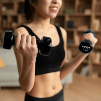 5kg Dumbbells Pair PVC Hand Weights Rubber Coated Sports & Fitness Kings Warehouse 